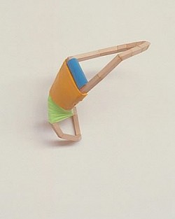 Bevel Cuff, 2004, wood and fabric, 8