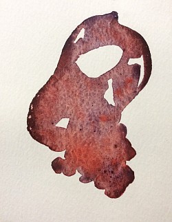 Sanguine, 2004. Watercolor (4.5 x 6 inches) $200
