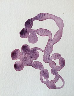 Pulse, 2004. Watercolor (4.5 x 6 inches) $200