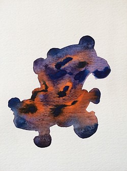 Taurus, 2004. Watercolor (4.5 x 6 inches) $175