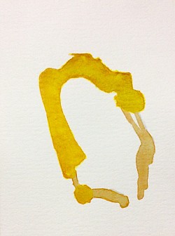 Atoll, 2004. Watercolor (4.5 x 6 inches) $100