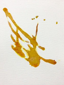 Braille I, 2004. Watercolor (4.5 x 6 inches) $100